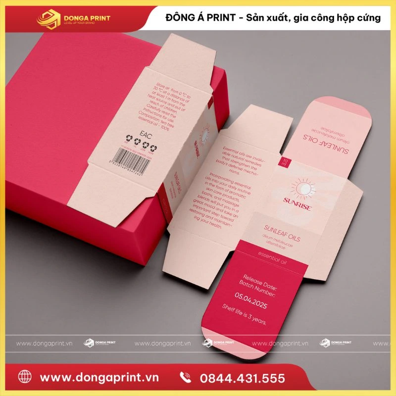 In hộp giấy đựng mỹ phẩm