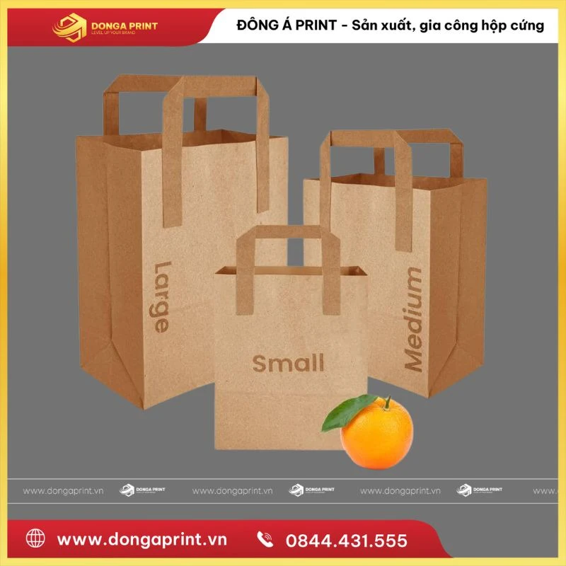In Túi Giấy Kraft Có Quai: Giải Pháp Bao Bì Bền Vững Nâng Tầm Thương Hiệu Cùng Đông Á Print 15 in túi giấy kraft có quai