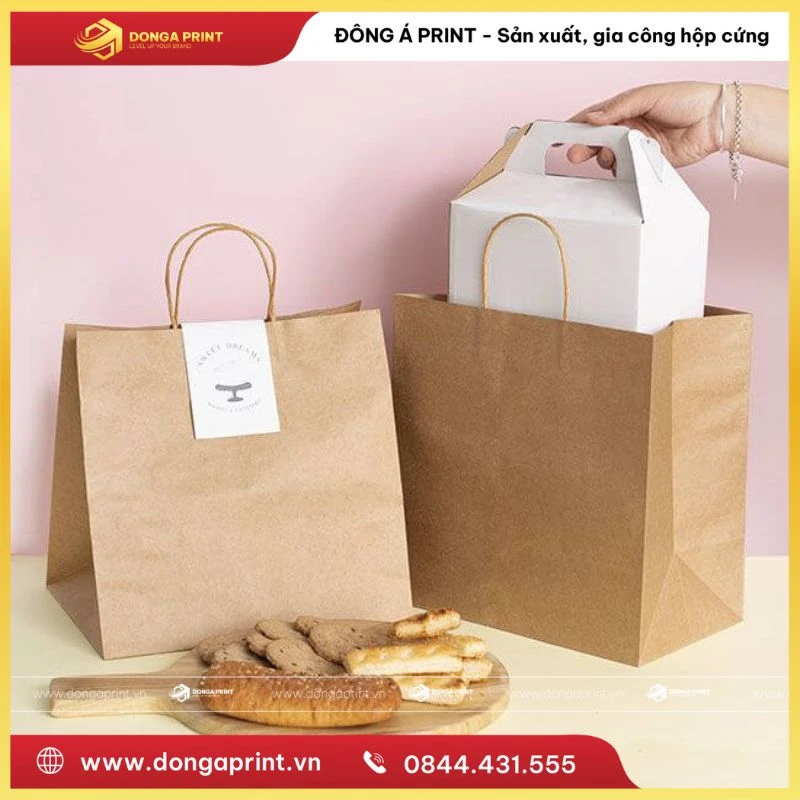 In Túi Giấy Kraft Có Quai: Giải Pháp Bao Bì Bền Vững Nâng Tầm Thương Hiệu Cùng Đông Á Print 17 in túi giấy kraft có quai