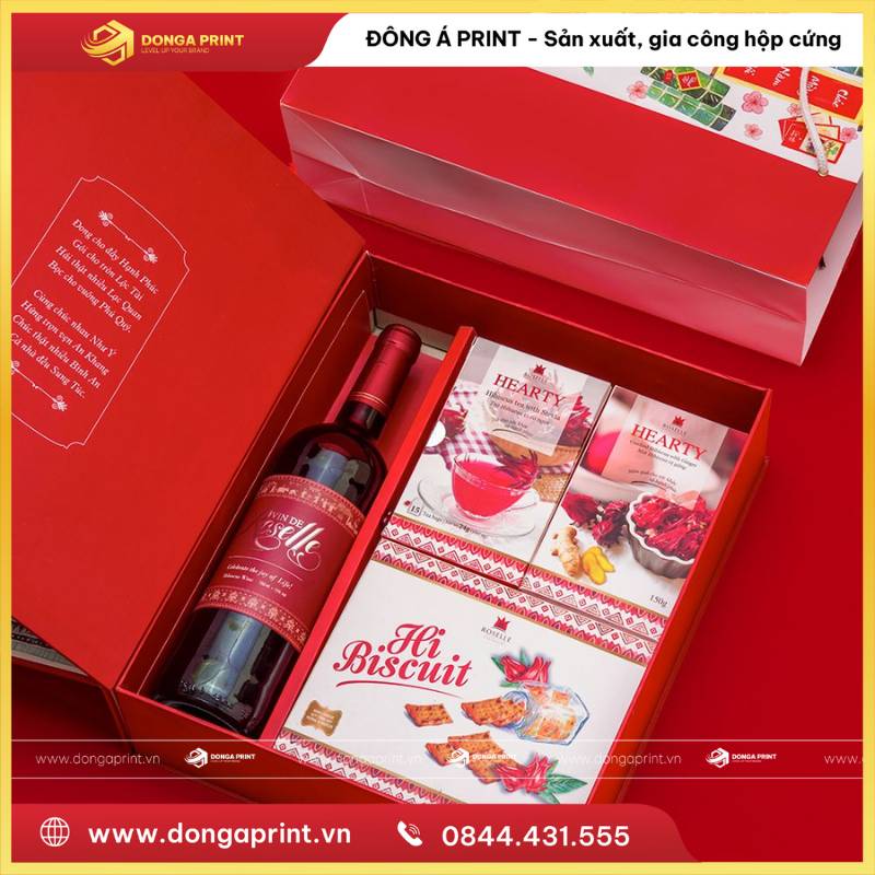 IN HỘP QUÀ TẾT CHO NHÂN VIÊN 8 hộp quà Tết cho nhân viên