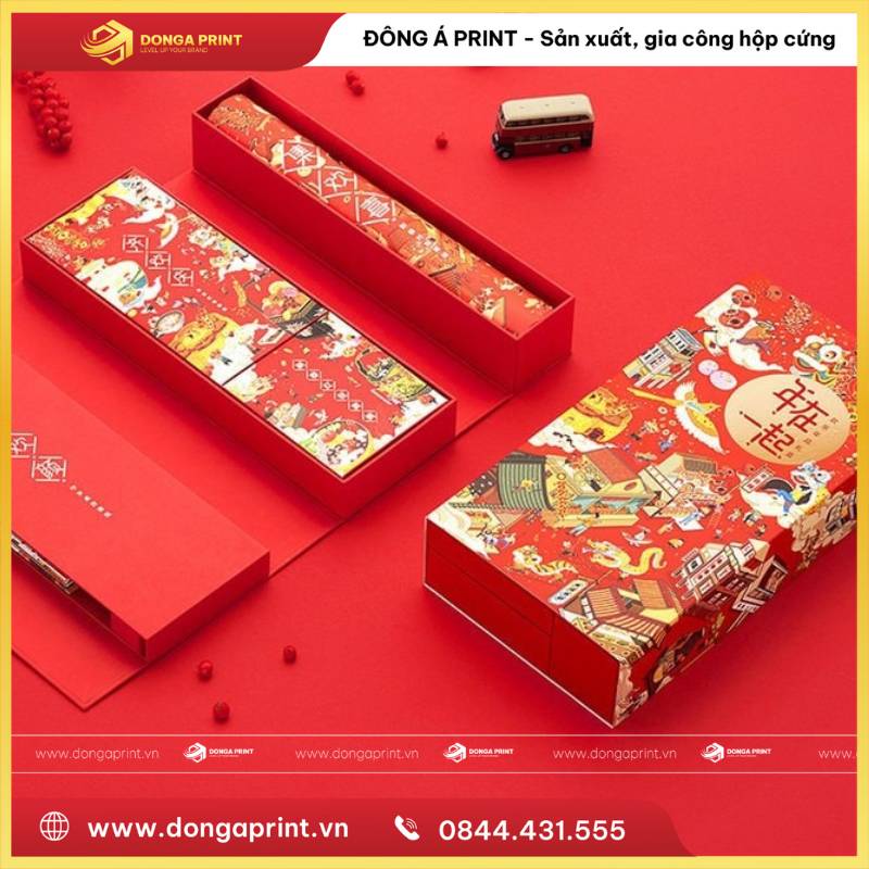 IN HỘP QUÀ TẾT TRUYỀN THỐNG 7 hộp quà Tết truyền thống