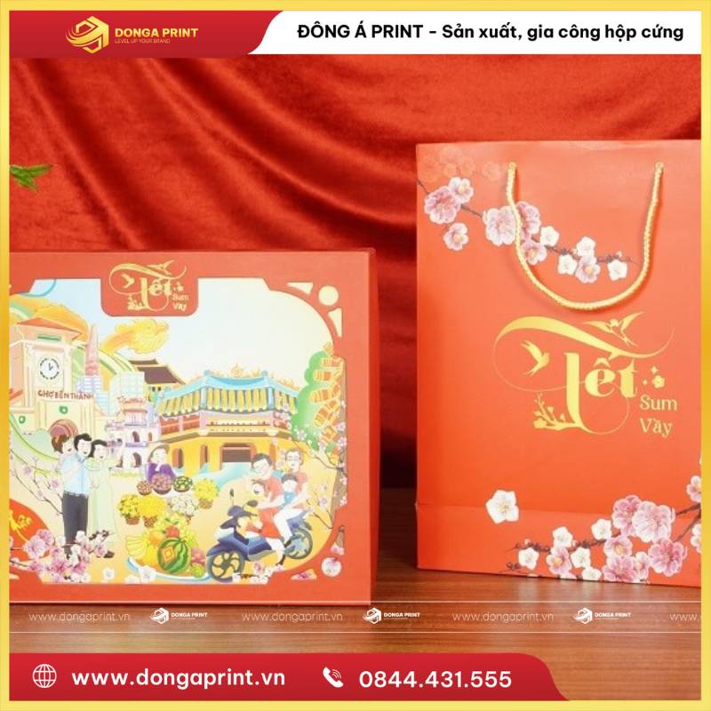 IN HỘP QUÀ TẾT TRUYỀN THỐNG 8 hộp quà Tết truyền thống