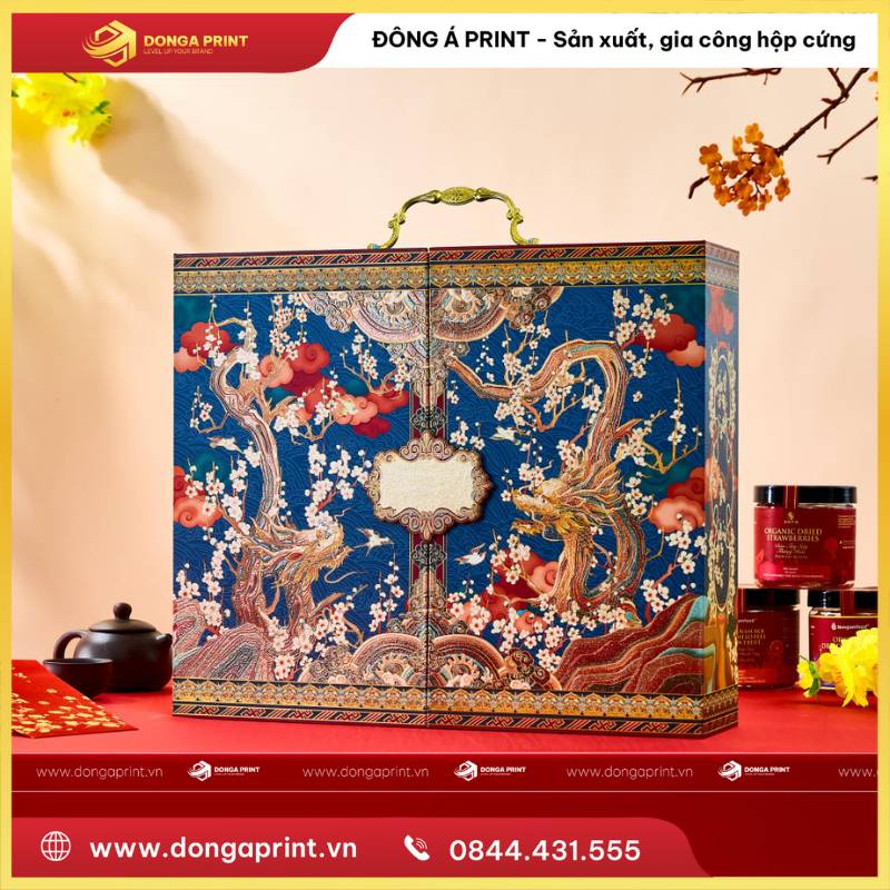 IN HỘP QUÀ TẾT TRUYỀN THỐNG 4 hộp quà Tết truyền thống