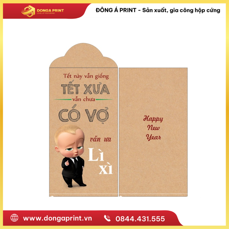 Top 10+ Mẫu In Bao Lì Xì Giấy Kraft Đẹp, Sang Trọng 19 in bao lì xì giấy kraft