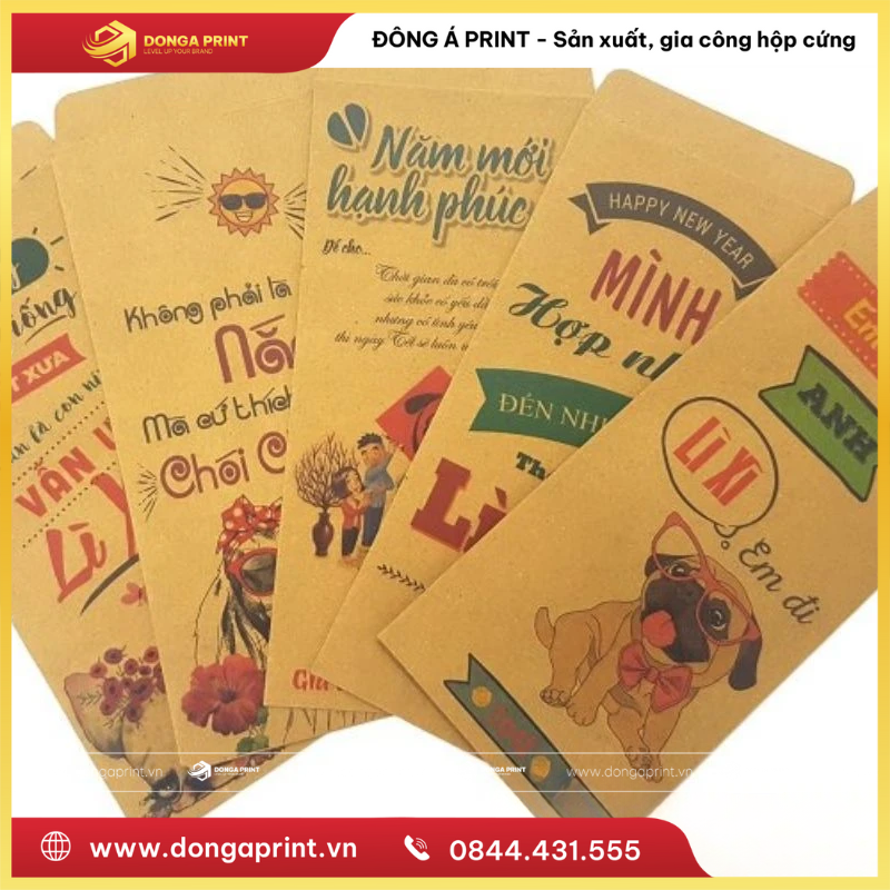 Top 10+ Mẫu In Bao Lì Xì Giấy Kraft Đẹp, Sang Trọng 23 in bao lì xì giấy kraft