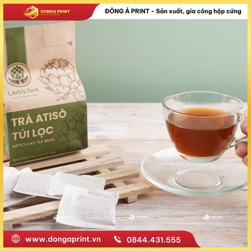 túi giấy đựng trà