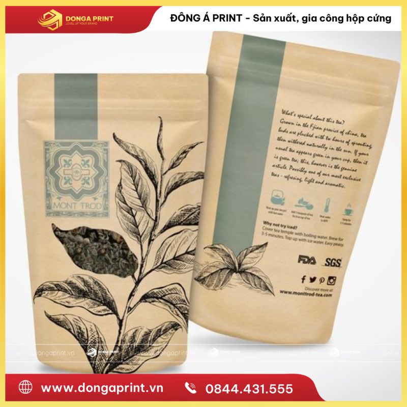 túi giấy đựng trà