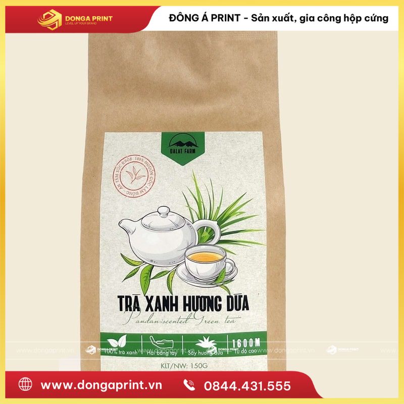 túi giấy đựng trà
