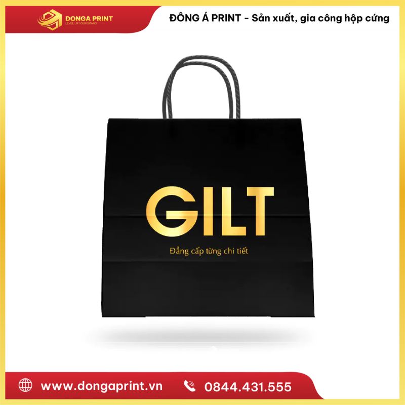 túi giấy ép kim