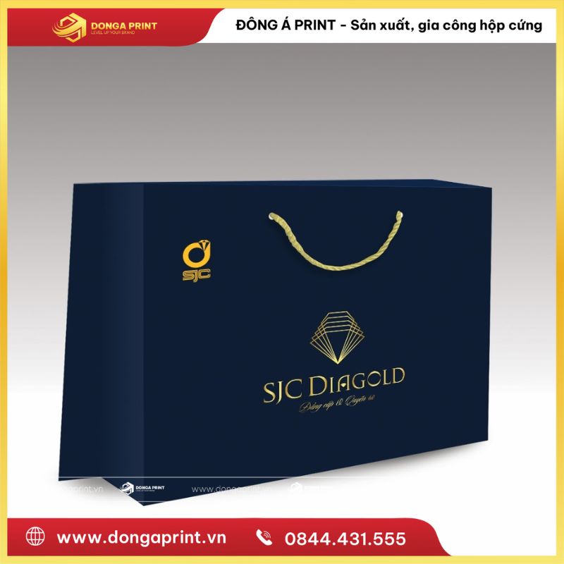 túi giấy ép kim