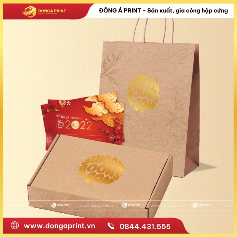 túi giấy ép kim
