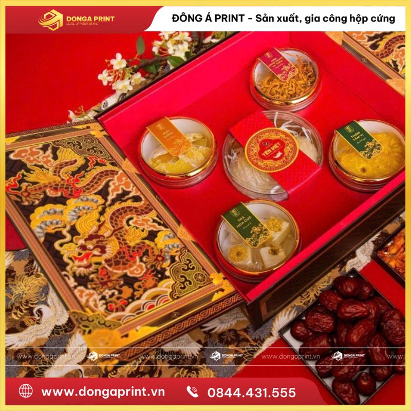 hộp quà tết long phụng