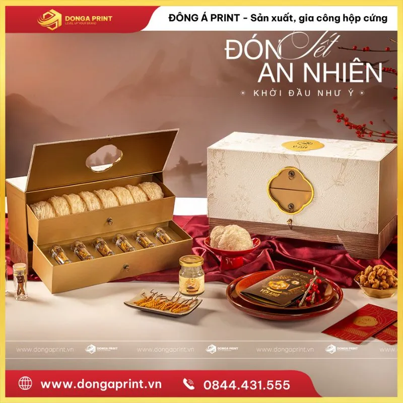 Hộp quà Tết 2 tầng