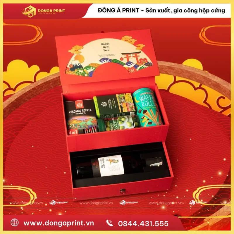 Hộp quà Tết 2 tầng