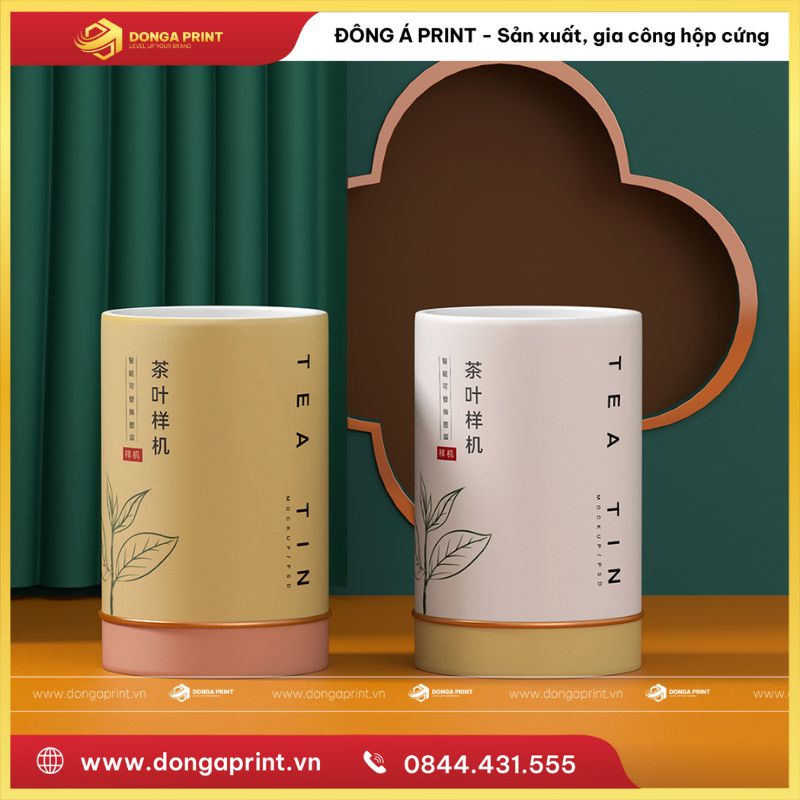 hộp quà tết hình trụ