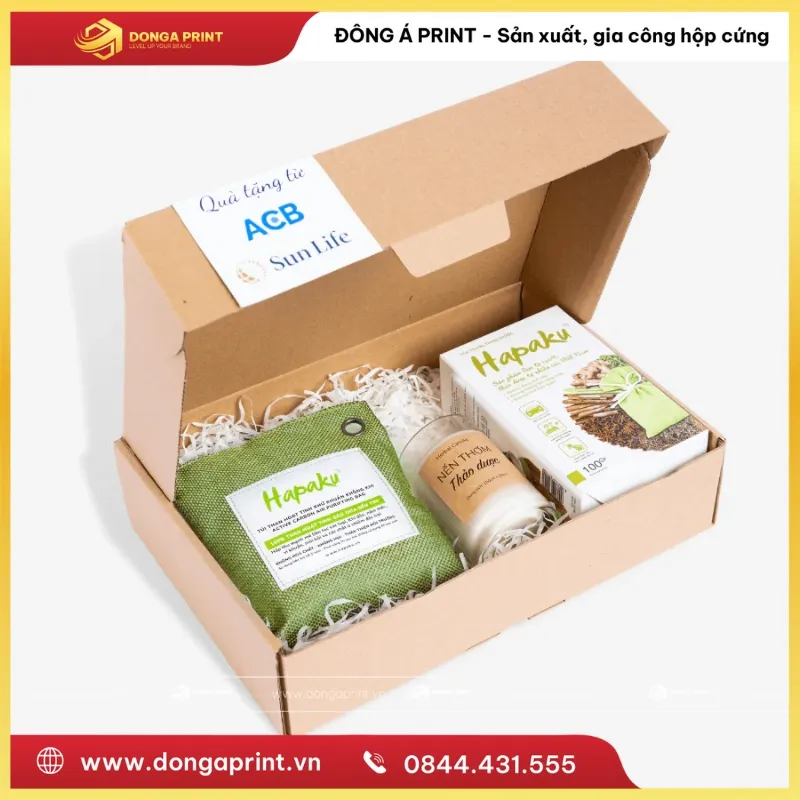 IN HỘP QUÀ TẾT SỨC KHỎE 6 hộp quà Tết sức khỏe