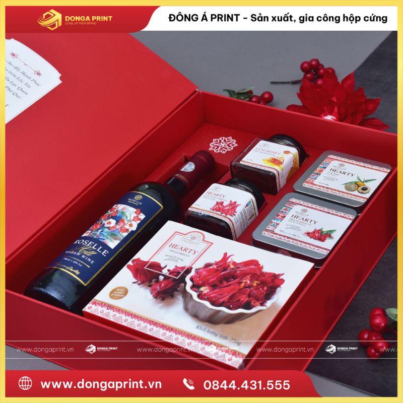 trang trí hộp quà tết