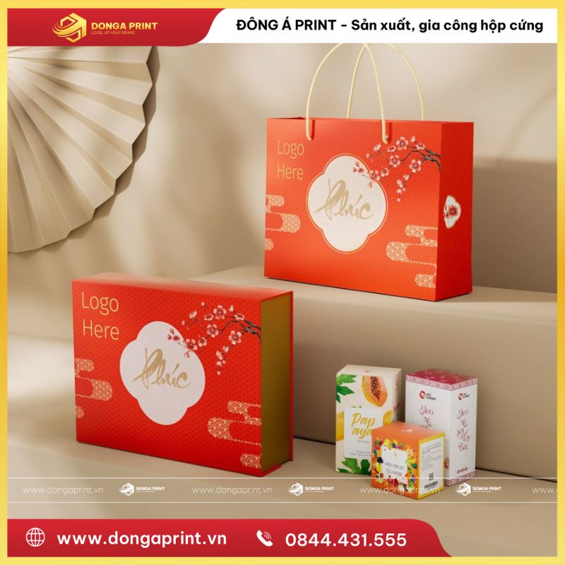 trang trí hộp quà tết
