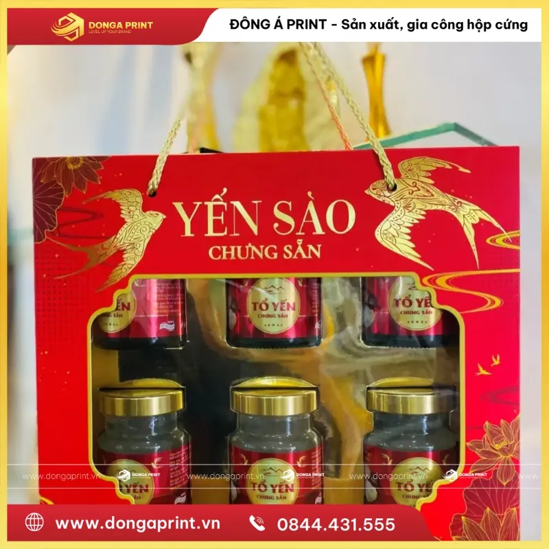 hộp yến nắp kính