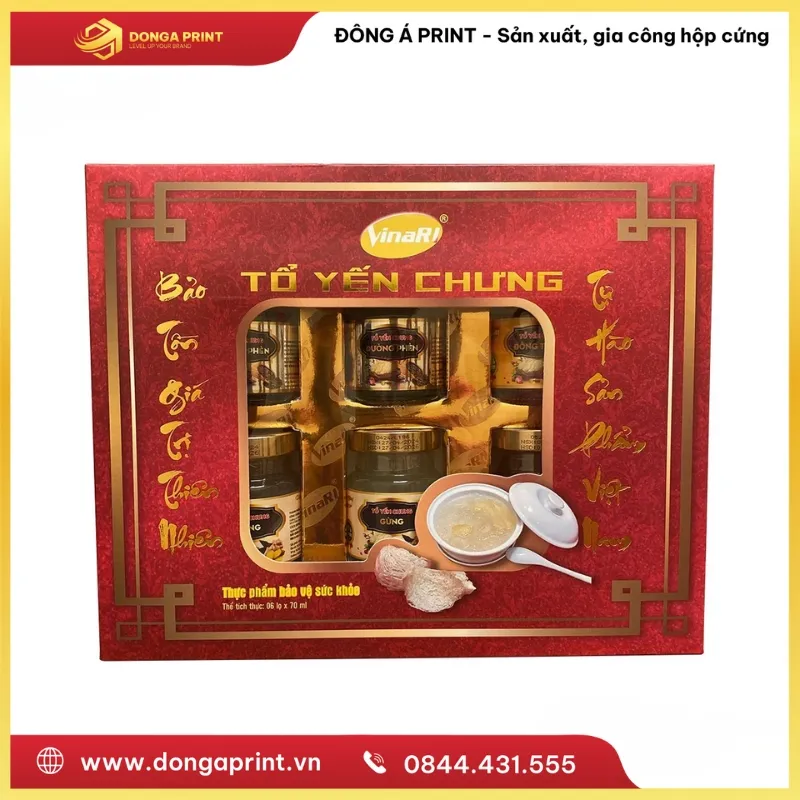 Hộp yến nắp kính