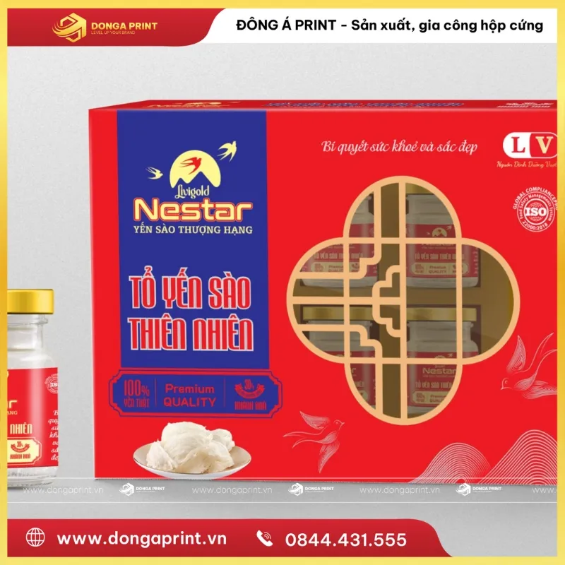 Hộp yến nắp kính