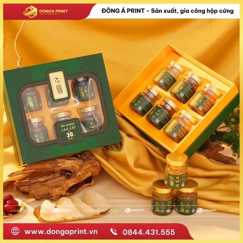 Hộp yến nắp kính