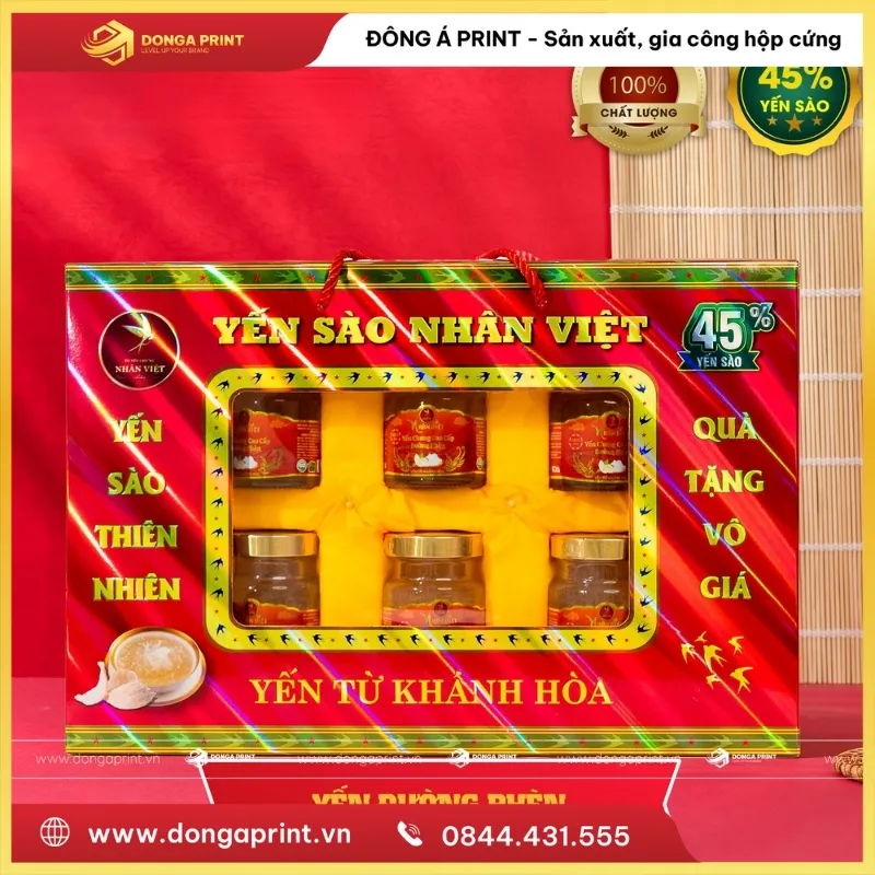 IN HỘP YẾN SÀO 6 HŨ 8 hộp yến sào 6 hũ