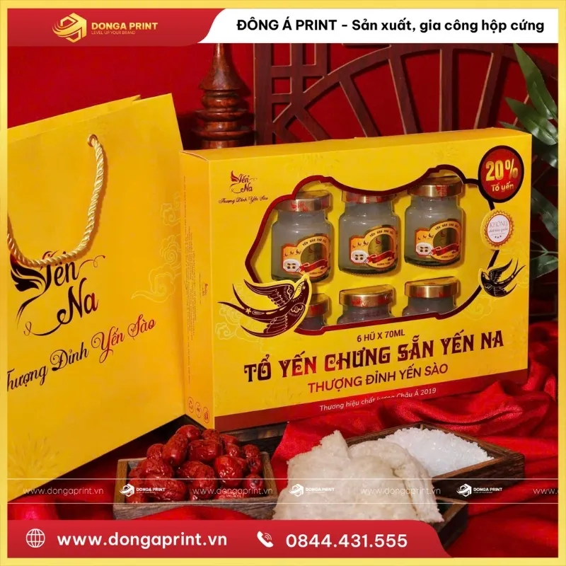 IN HỘP YẾN SÀO 6 HŨ 12 hộp yến sào 6 hũ