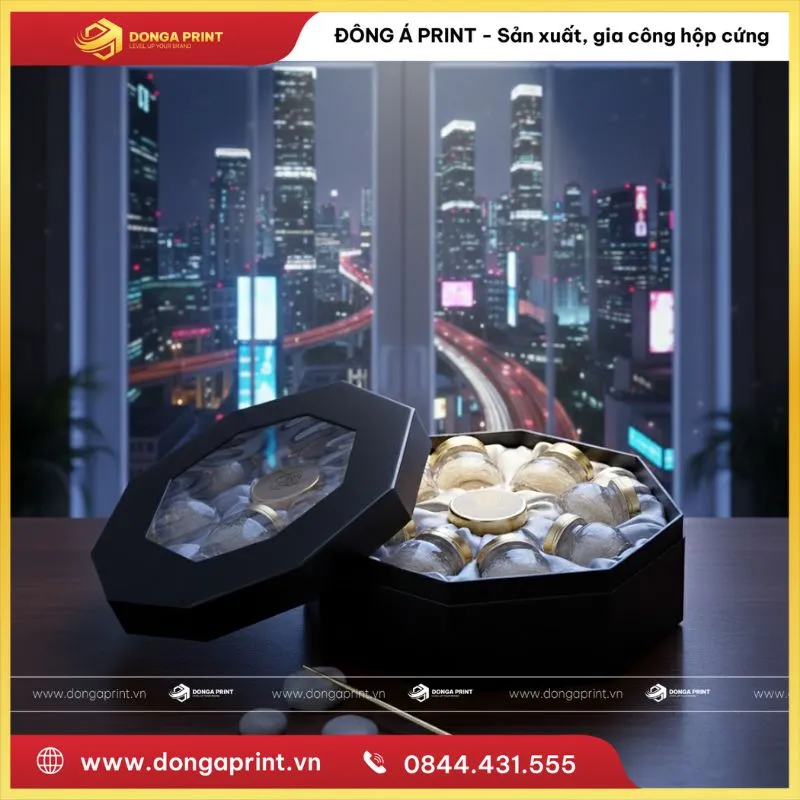 IN HỘP YẾN SÀO BÁT GIÁC 1 Hộp yến sào bát giác