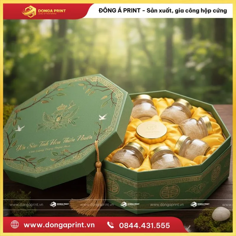 IN HỘP YẾN SÀO BÁT GIÁC 5 Hộp yến sào bát giác