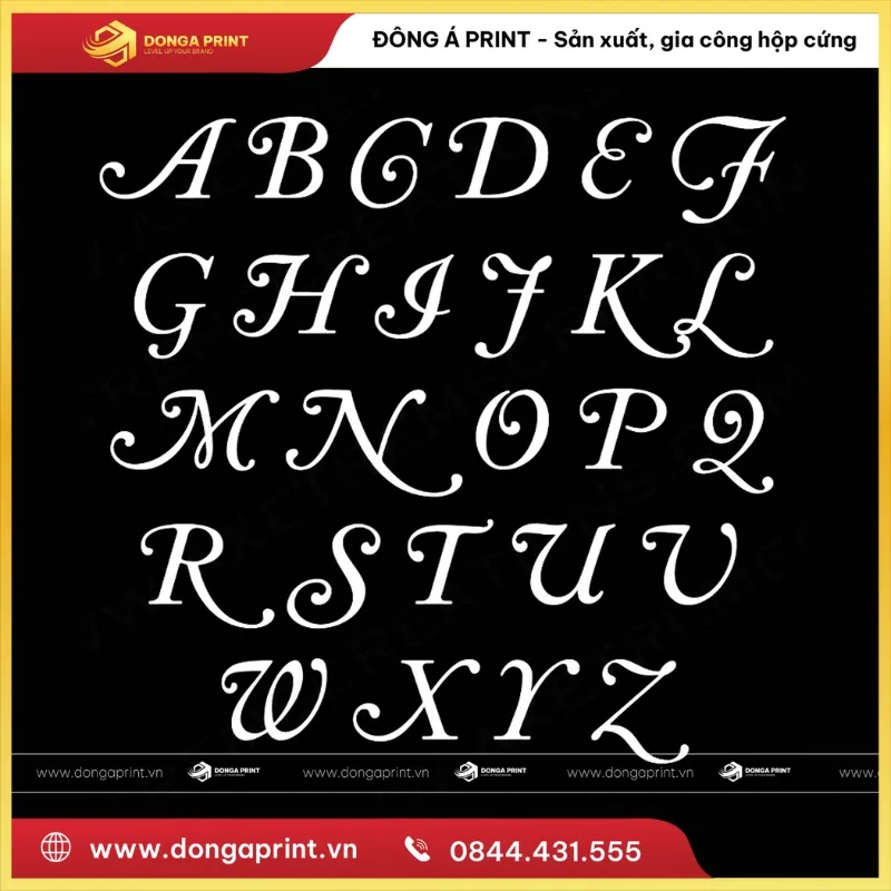 font chữ cho bao bì