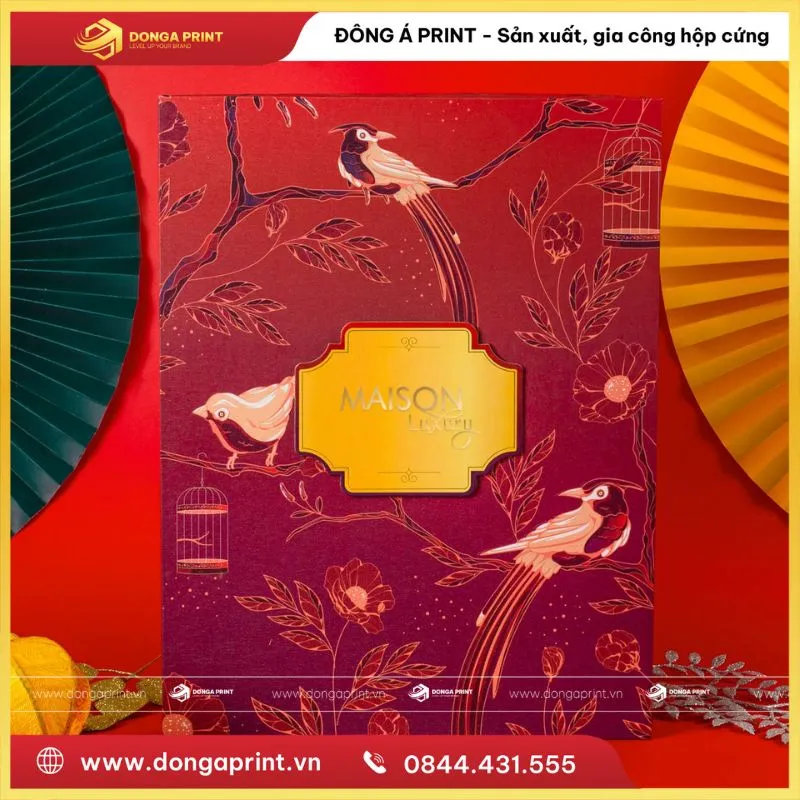 hộp quà Tết màu đỏ