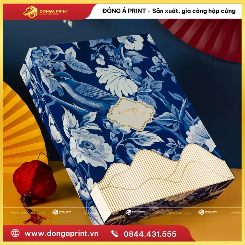 IN HỘP QUÀ TẾT PHONG CÁCH CUNG ĐÌNH 4 hộp quà Tết phong cách cung đình