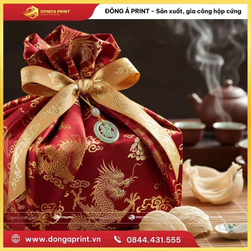 hộp yến bọc vải