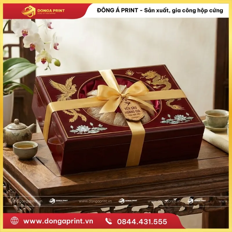 hộp yến bọc vải