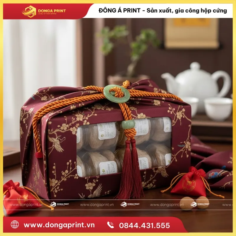 hộp yến bọc vải