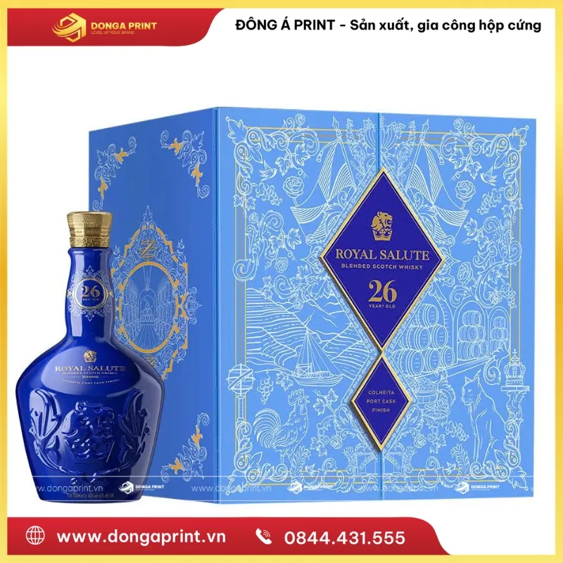 in hộp quà tết đựng rượu vang