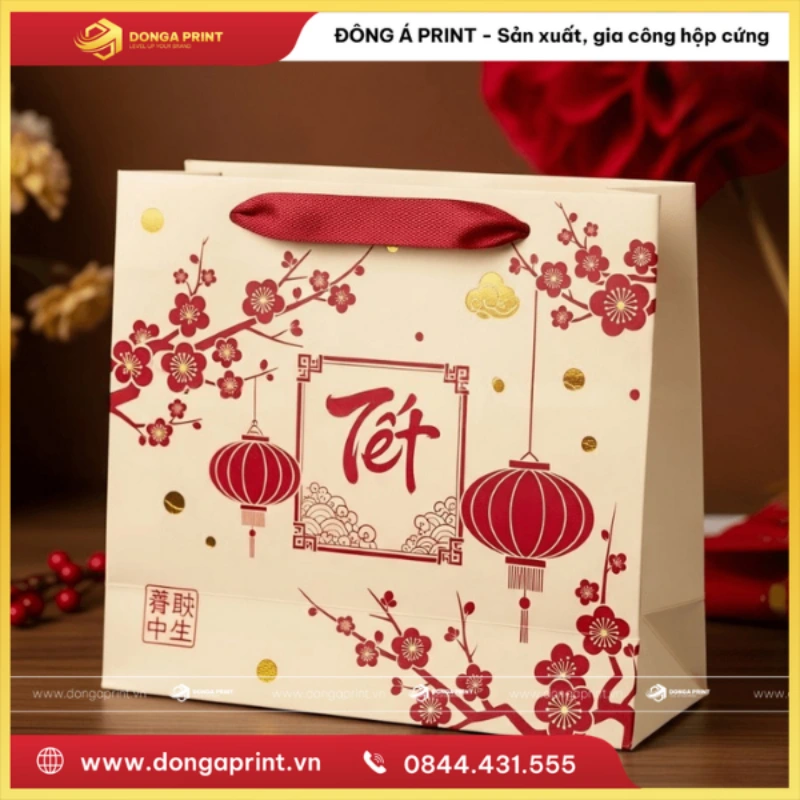in túi giấy đựng quà tết