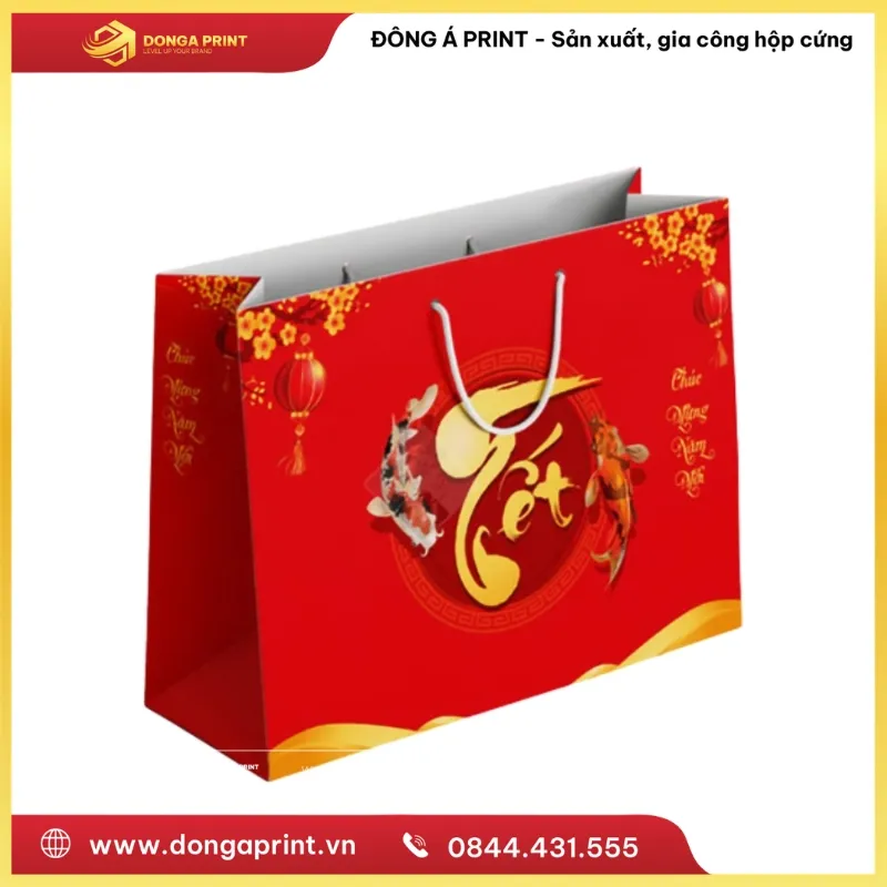 In túi giấy đựng quà Tết
