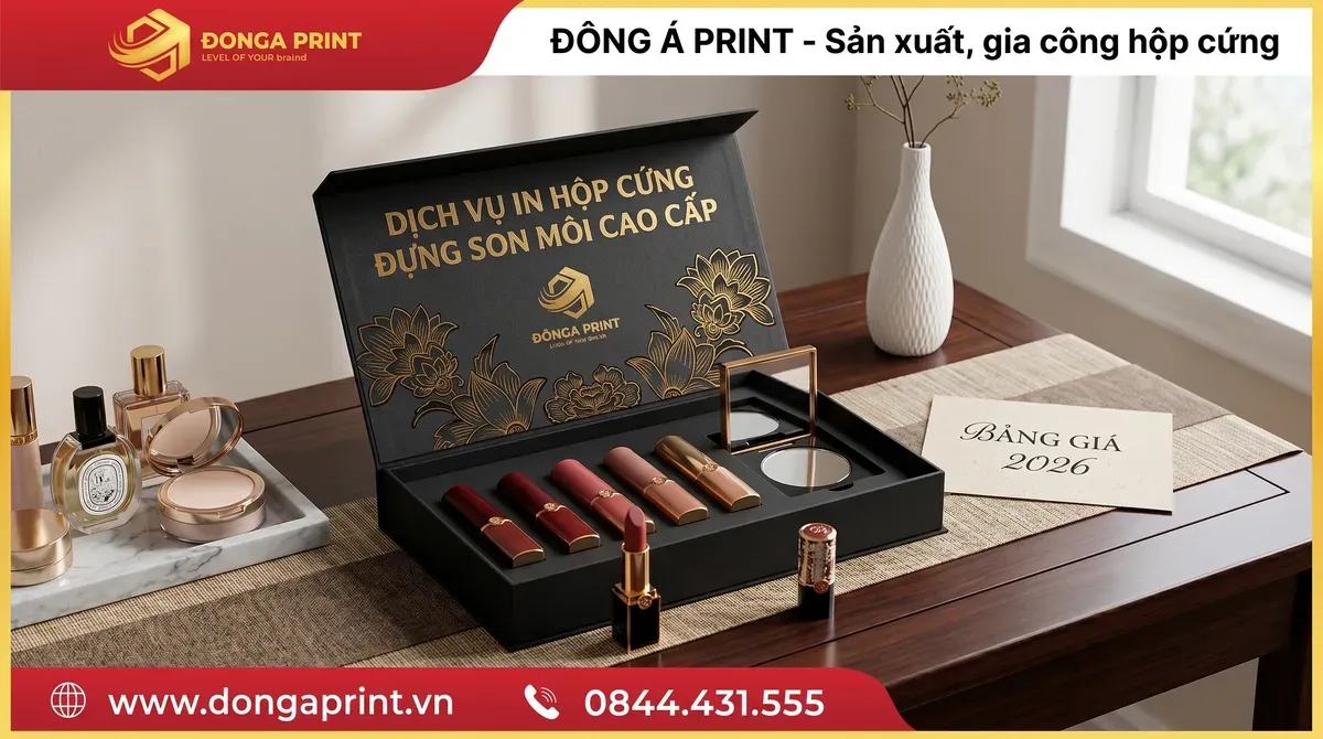 In Hộp Cứng Đựng Son Môi Cao Cấp – Bảng Giá 2026
