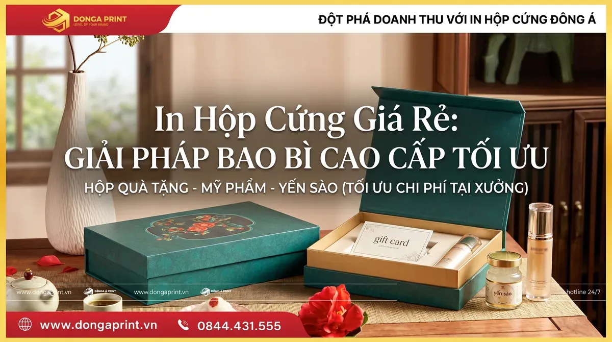 In hộp cứng giá rẻ: Giải pháp bao bì cao cấp tối ưu