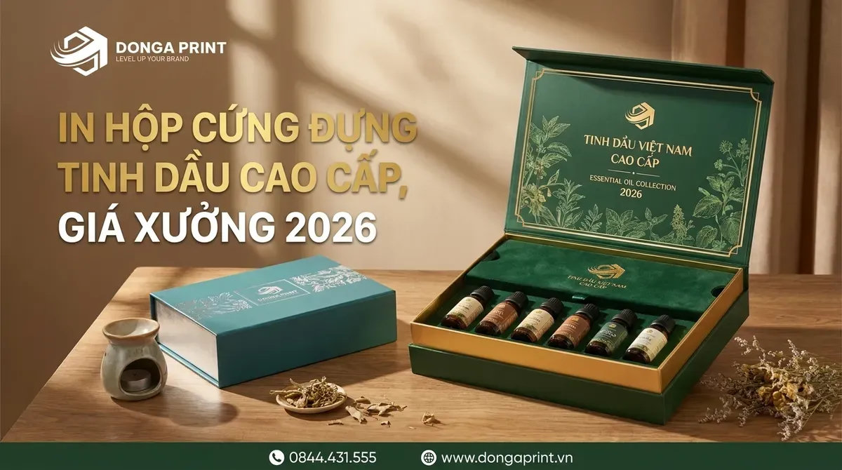 In hộp cứng đựng tinh dầu cao cấp, giá xưởng 2026